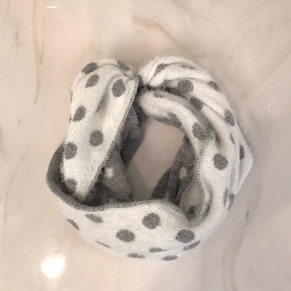 Reversible infinity scarf- polka dot - Picture 4 of 6
